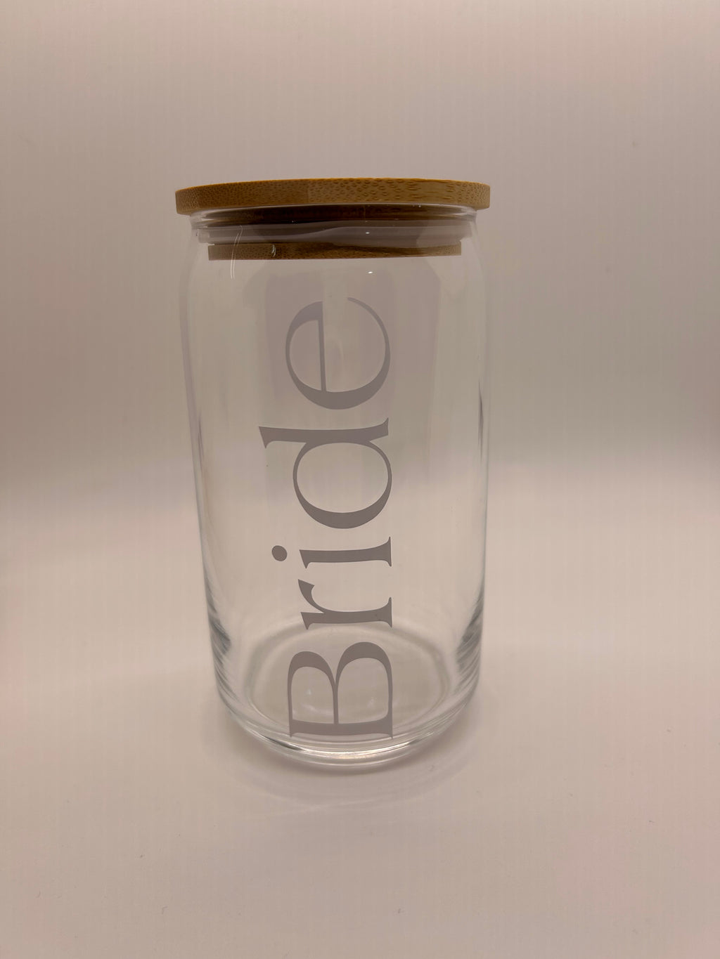 Wedding Glass Beer Can - Pair