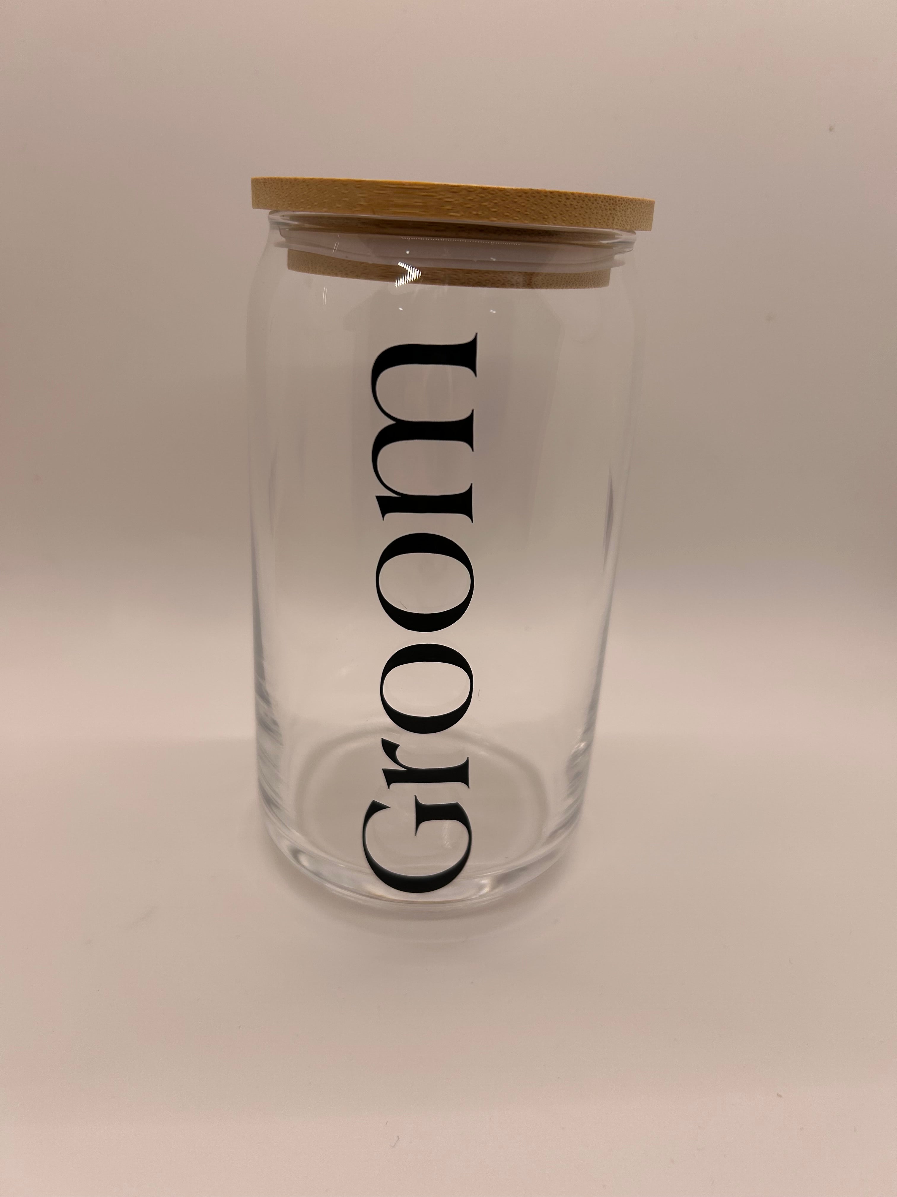 Wedding Glass Beer Can - Single