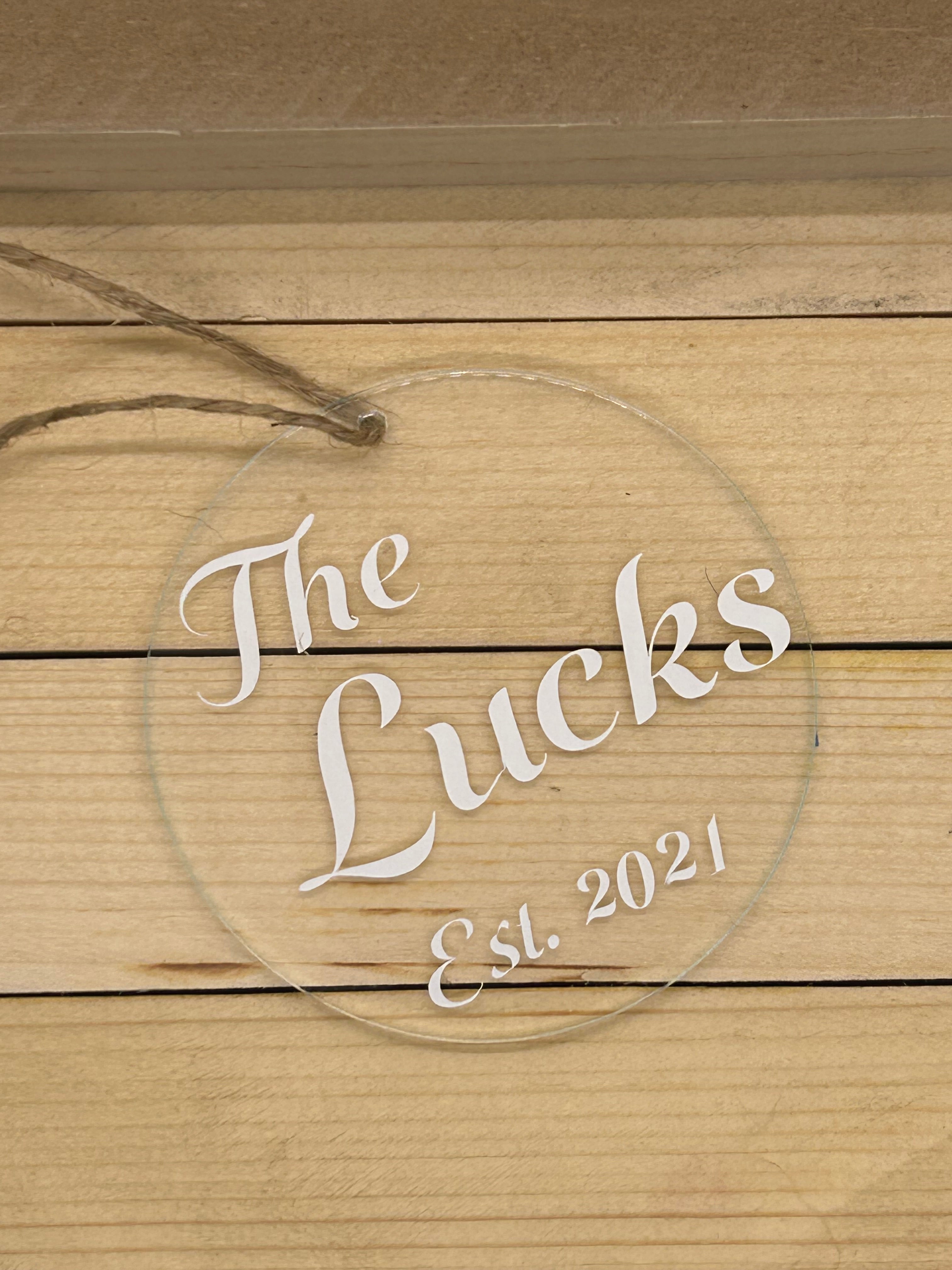 Acrylic Anniversary Ornament