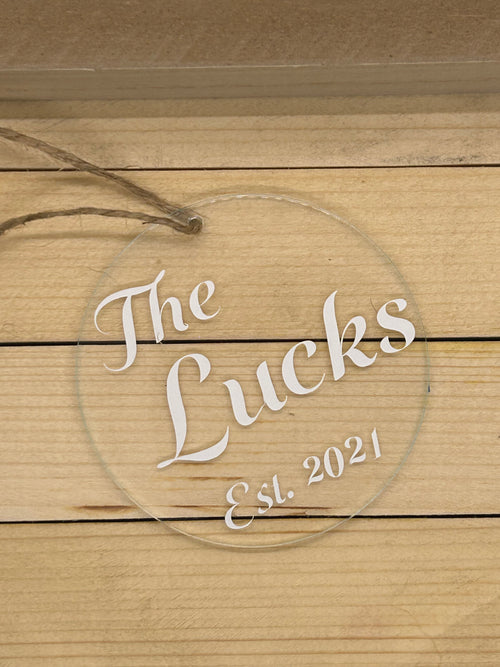 Acrylic Anniversary Ornament