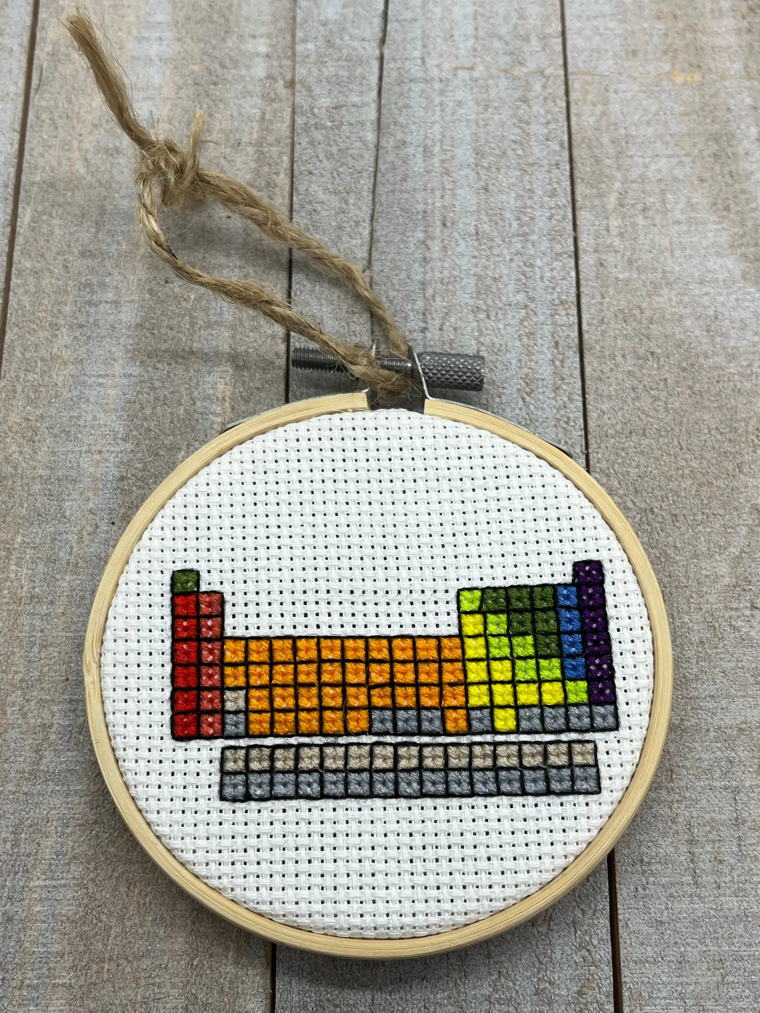 Periodic Table Cross Stitch