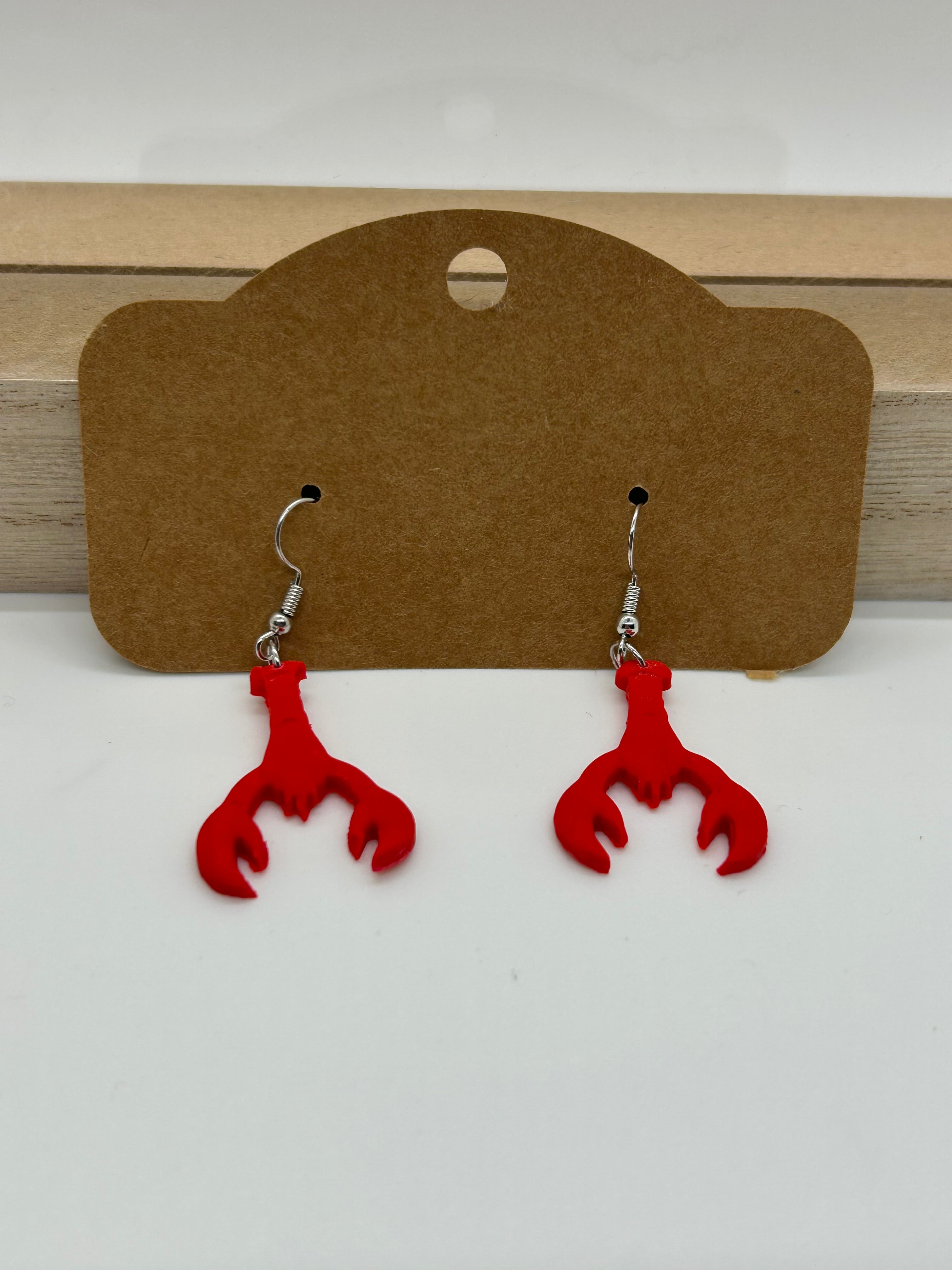 Lobster Dangle Earrings