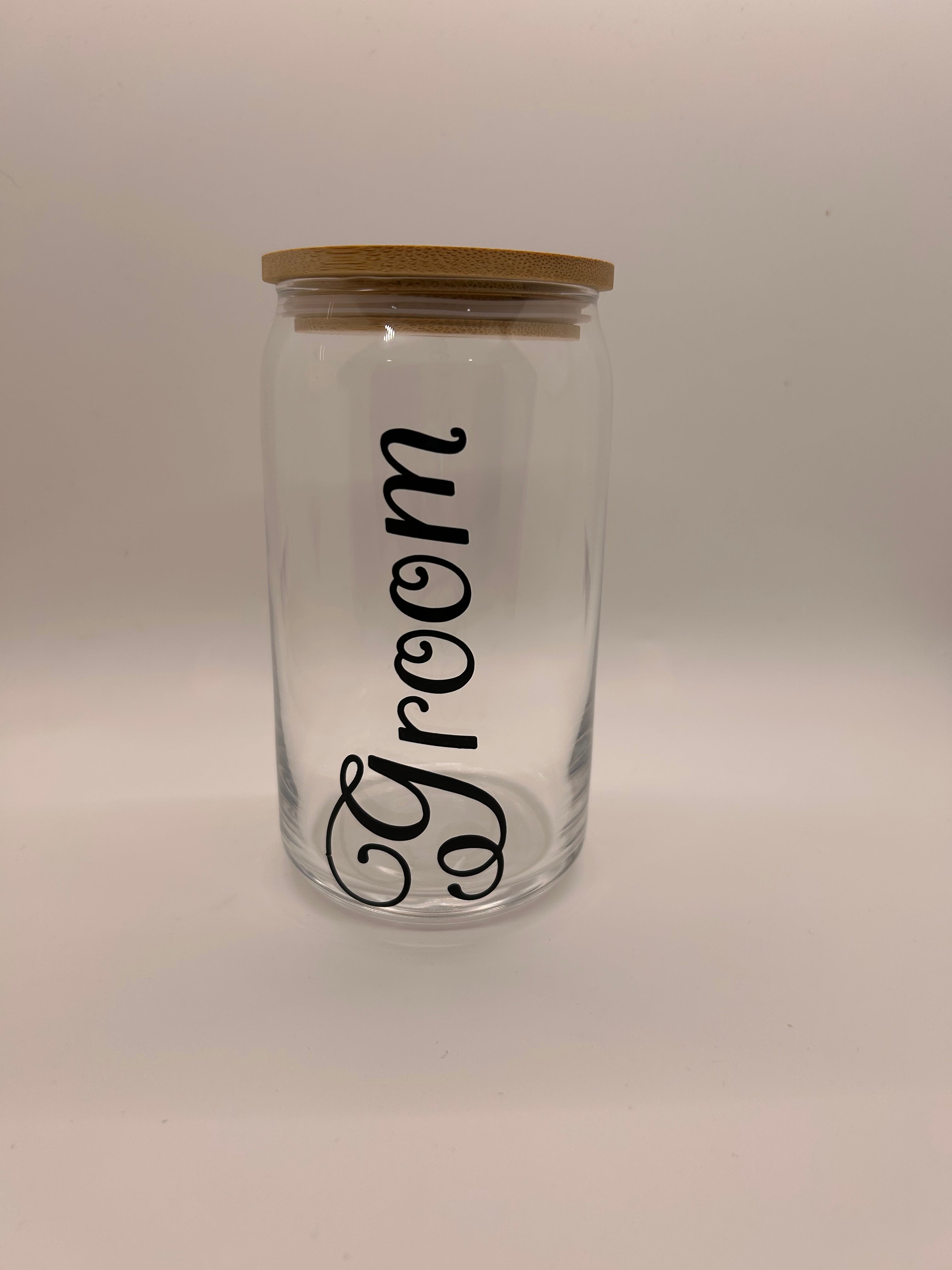 Wedding Glass Beer Can - Single