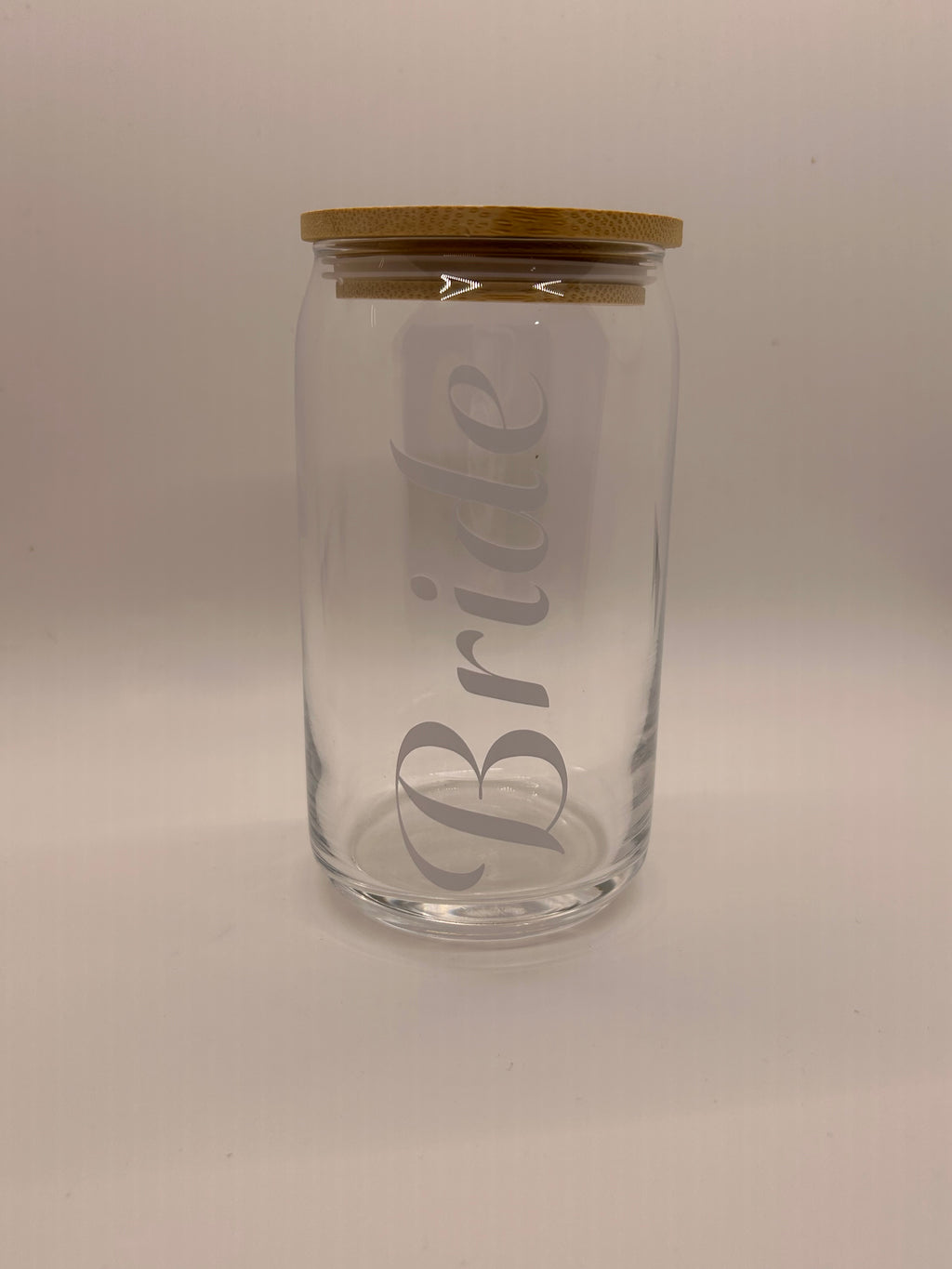 Wedding Glass Beer Can - Pair