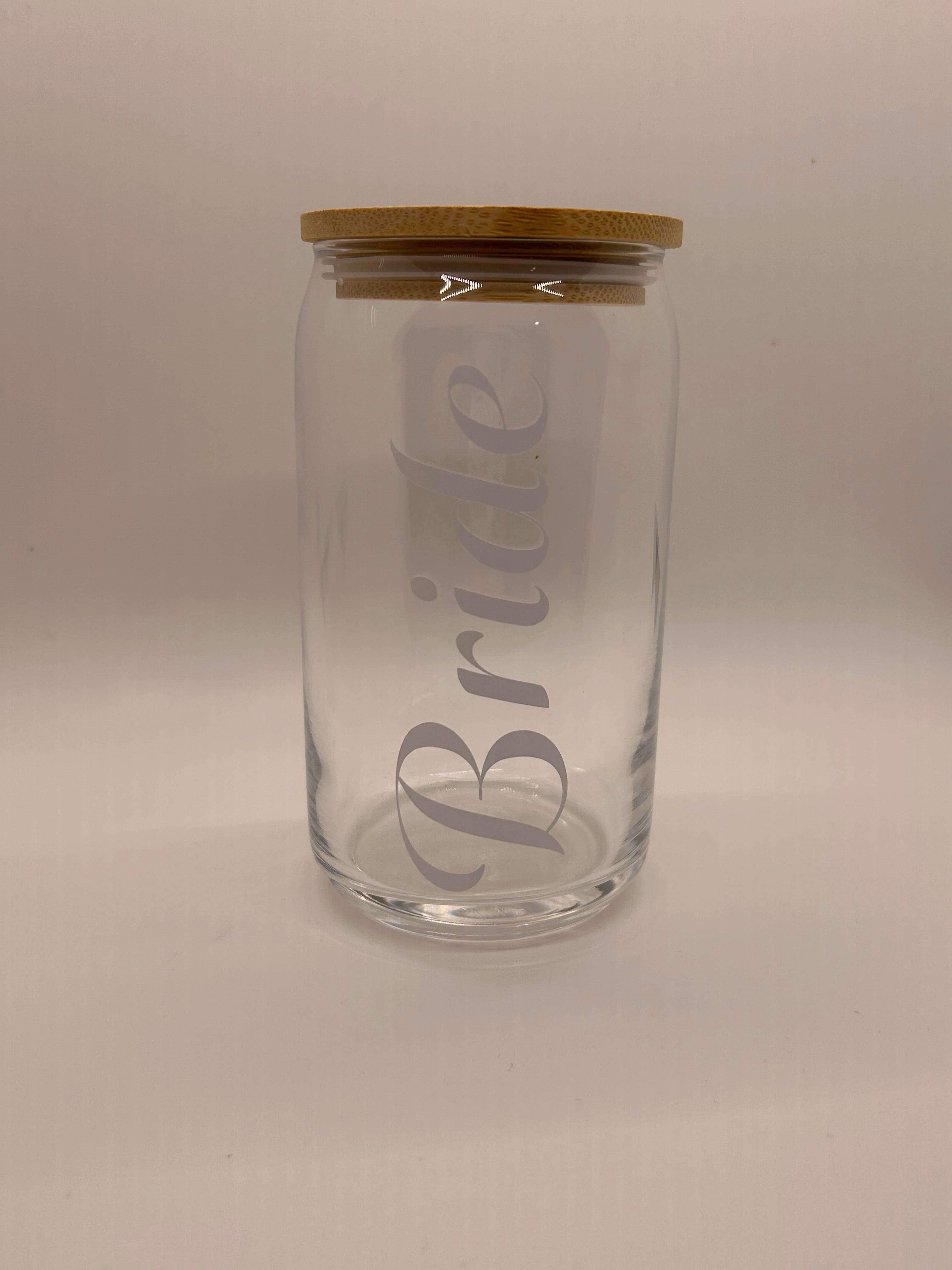 Wedding Glass Beer Can - Single