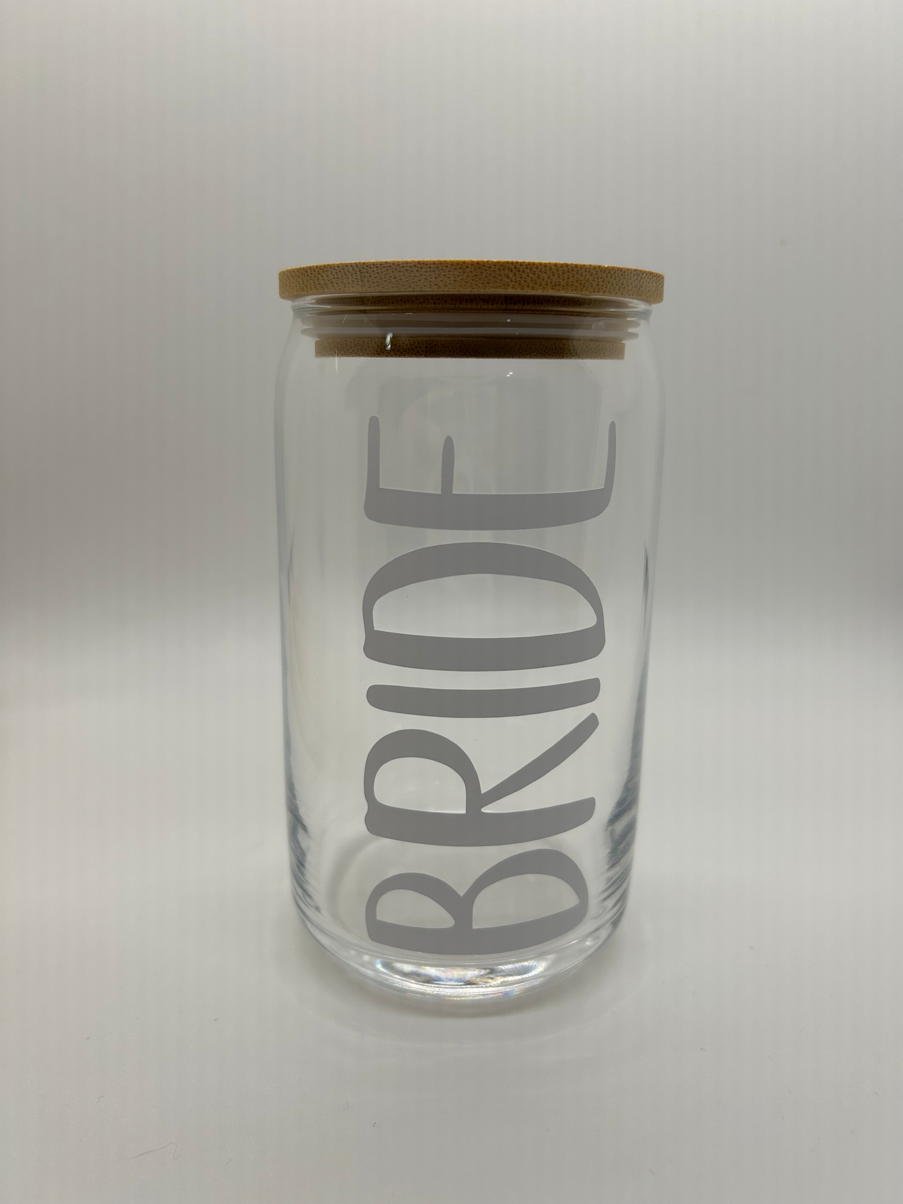 Wedding Glass Beer Can - Single