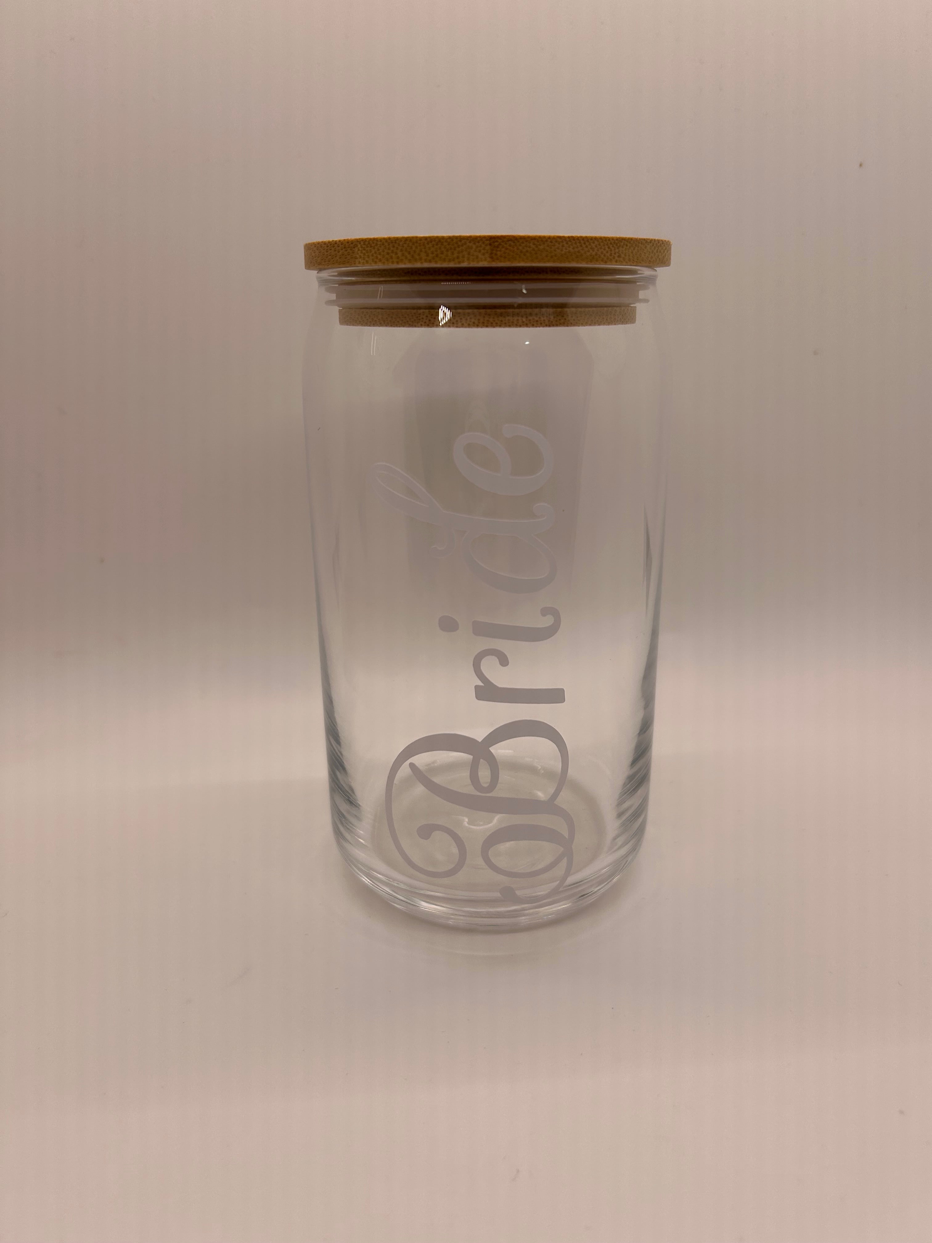 Wedding Glass Beer Can - Single