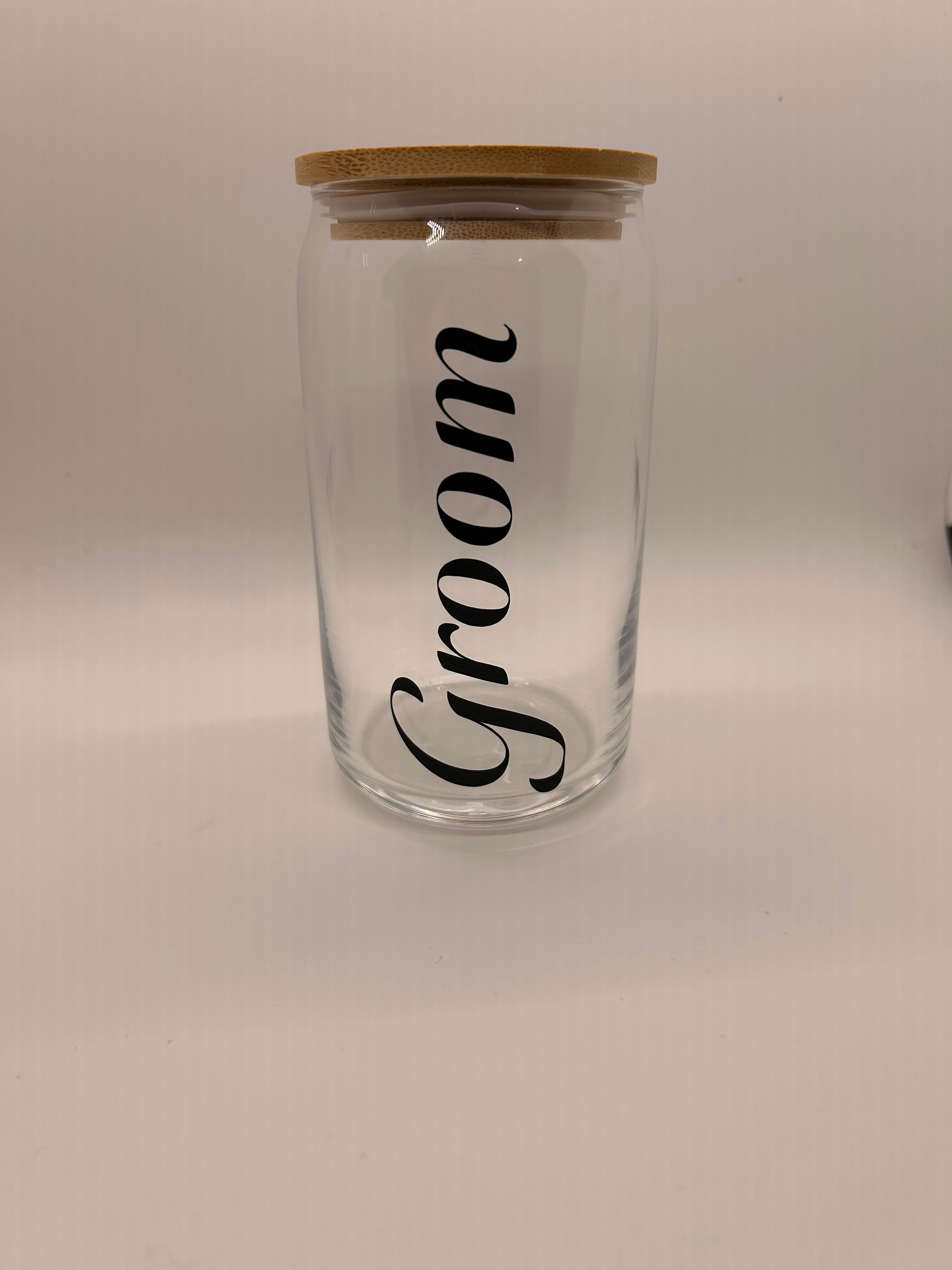 Wedding Glass Beer Can - Single