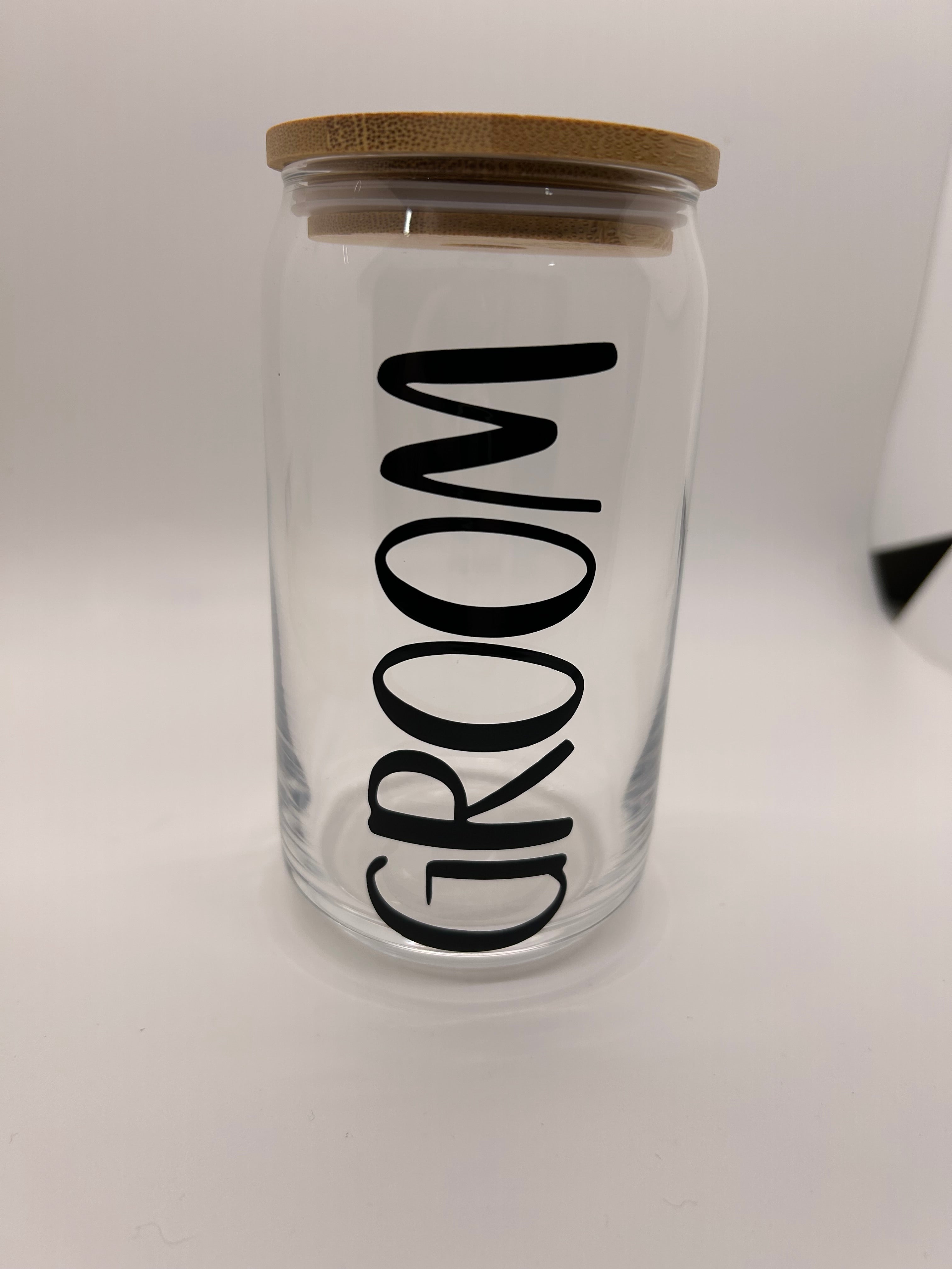 Wedding Glass Beer Can - Single